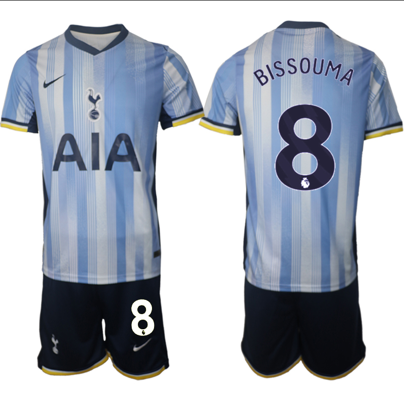 Men 2024-2025 Club Tottenham away Blue #8 Soccer Jersey